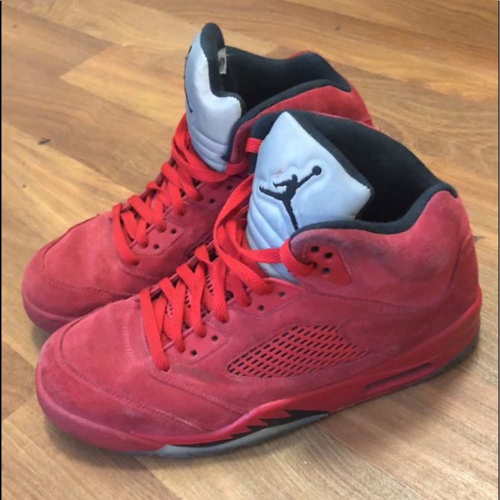 Red Suede Jordans